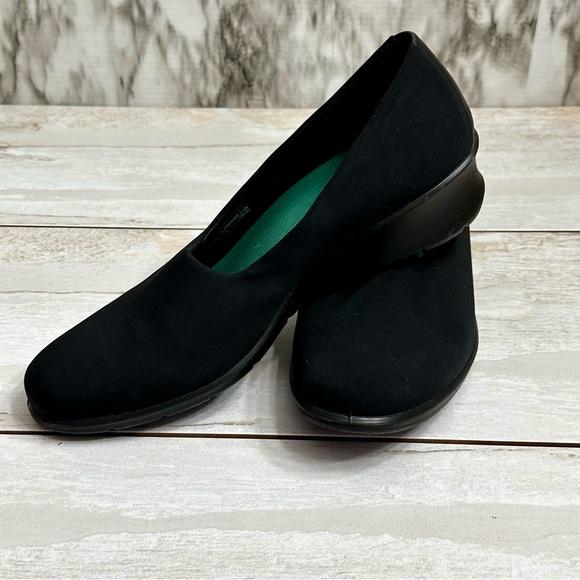 Ecco Felicia Stretch Slip On Loafer Wedge Shoe Women’s Sz 39 8 - 8 1/2 Black - Picture 7 of 10